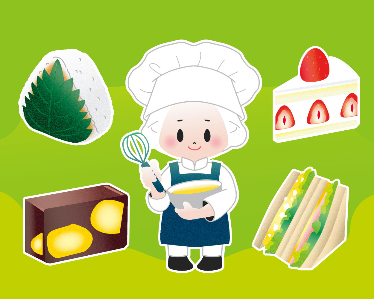 飲食向けチラシ用 イラスト